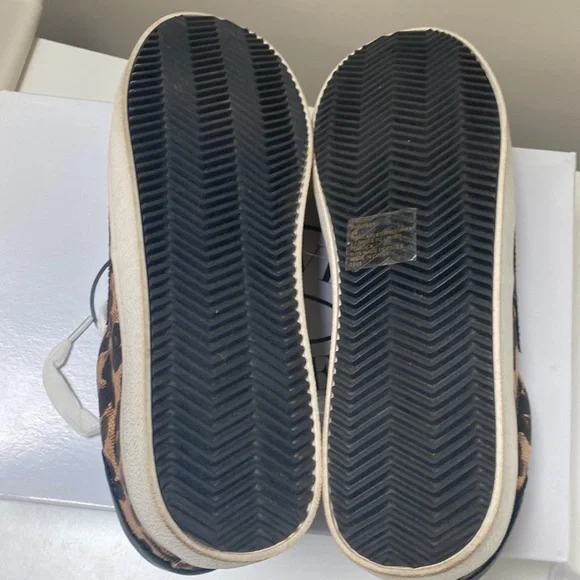 Steve Madden Philip Leopard Star Sneakers Tennis Shoes Size 8 - Picture 9 of 9